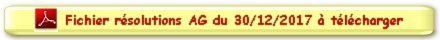 Résolutions Assemblée Générale du 30/12/2017